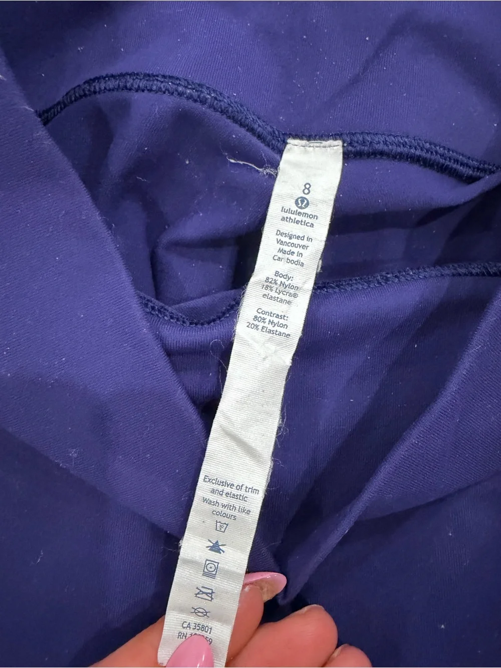 lululemon athletica stretchy purple